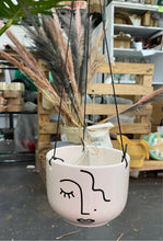 Load image into Gallery viewer, Hanging abstract face planter - 11cm
