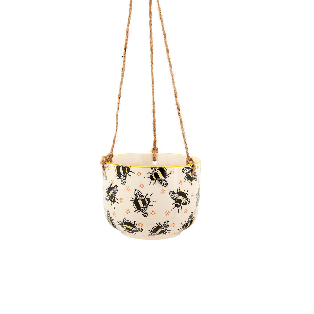 Busy bees hanging planter - 10.5cm
