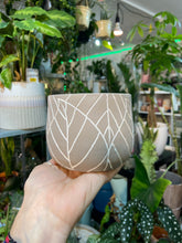 Load image into Gallery viewer, Leaf painted plant pot - 9cm
