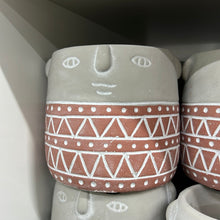 Load image into Gallery viewer, Aztec Face planter - 8.5cm
