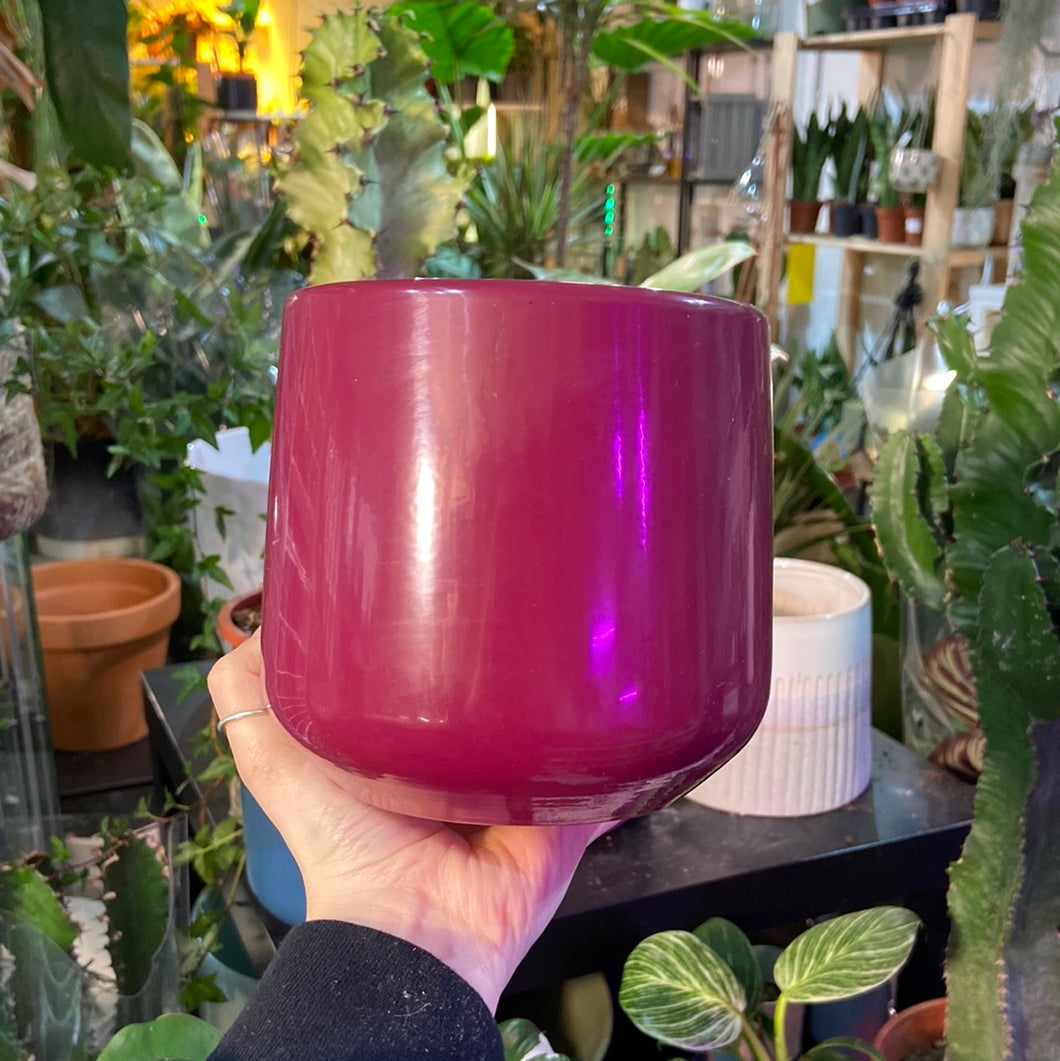 Pink plant pot ‘Amber’ - 12cm