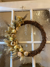 Load image into Gallery viewer, Dried Flower Natural woven wreath - Small / Medium / Large
