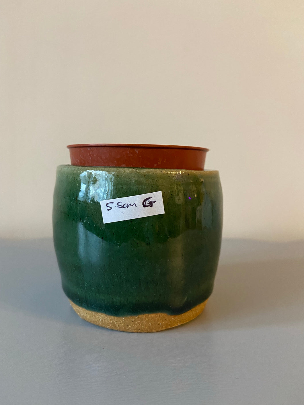 Handmade glazed plant pot - locally made planter