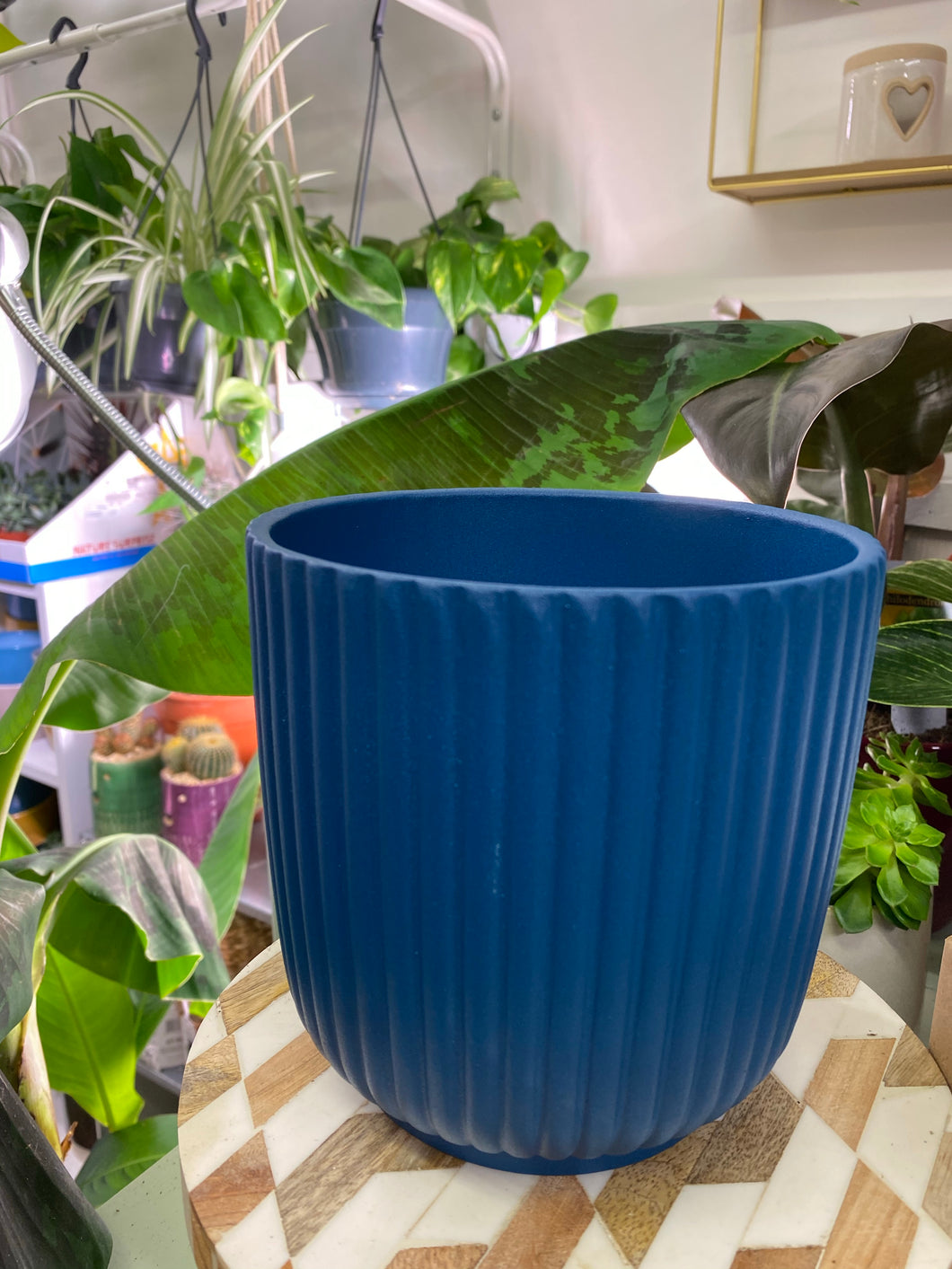 Teal blue plant pot Lecco- 12cm 14cm 16cm